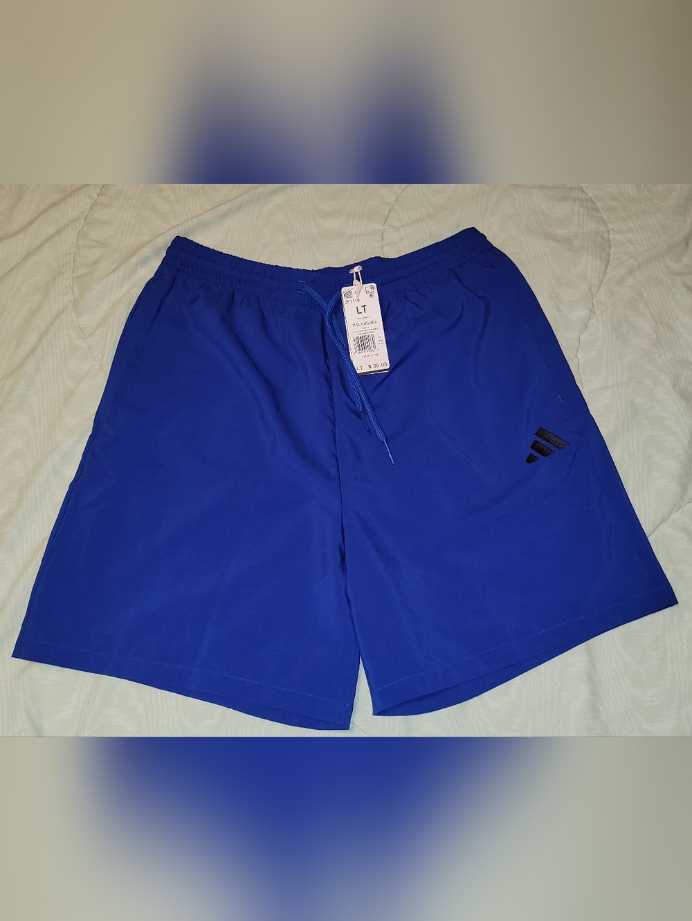adidas Multi Sport Royal Blue Men's Athletic Shorts with Drawstring